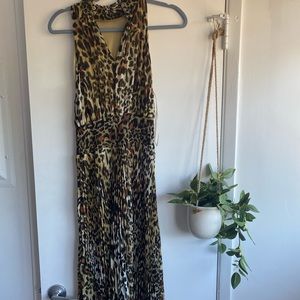 LONG CHEETAH-PRINT DRESS